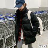 ブラック | スタンドカラー中綿ブルゾン アウター ジャケット | LADY LIKE