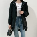 ブラック | コクーンシルエット裏ボアコート | LADY LIKE