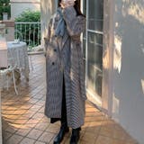 千鳥柄マキシ丈チェスターコート | LADY LIKE | 詳細画像5