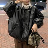 裏ボアフェイクレザーフライトジャケット | LADY LIKE | 詳細画像3