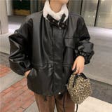 裏ボアフェイクレザーフライトジャケット | LADY LIKE | 詳細画像6