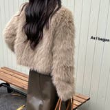 異素材切替えフェイクファージャケット | LADY LIKE | 詳細画像13