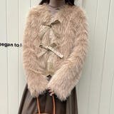 異素材切替えフェイクファージャケット | LADY LIKE | 詳細画像14