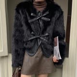 異素材切替えフェイクファージャケット | LADY LIKE | 詳細画像16