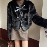 異素材切替えフェイクファージャケット | LADY LIKE | 詳細画像19