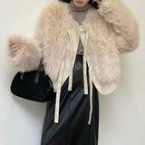 異素材切替えフェイクファージャケット | LADY LIKE | 詳細画像23