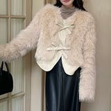 異素材切替えフェイクファージャケット | LADY LIKE | 詳細画像24