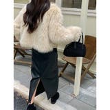 異素材切替えフェイクファージャケット | LADY LIKE | 詳細画像26