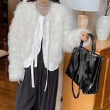 異素材切替えフェイクファージャケット | LADY LIKE | 詳細画像3