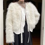 異素材切替えフェイクファージャケット | LADY LIKE | 詳細画像6