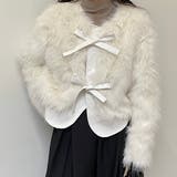 異素材切替えフェイクファージャケット | LADY LIKE | 詳細画像7