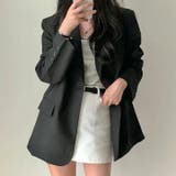 【春夏新作】1つボタンゆったりテーラードジャケット | LADY LIKE | 詳細画像3