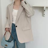 アイボリー | 【春夏新作】1つボタンゆったりテーラードジャケット | LADY LIKE