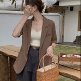 【春夏新作】1つボタンゆったり半袖ジャケット | LADY LIKE | 詳細画像32