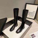 センターステッチロングブーツ シンプル ローヒール | LADY LIKE  | 詳細画像8 