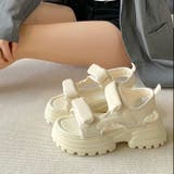 厚底ベルクロサンダル | LADY LIKE  | 詳細画像10 