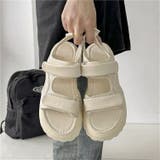 厚底ベルクロサンダル | LADY LIKE  | 詳細画像13 