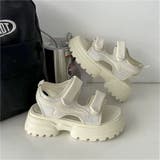 厚底ベルクロサンダル | LADY LIKE  | 詳細画像16 