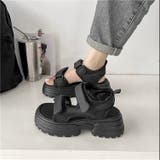 厚底ベルクロサンダル | LADY LIKE  | 詳細画像19 