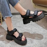 厚底ベルクロサンダル | LADY LIKE  | 詳細画像2 