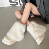 フェイクファー付きエナメルブーツ | LADY LIKE  | 詳細画像10 