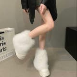 フェイクファー付きエナメルブーツ | LADY LIKE  | 詳細画像17 