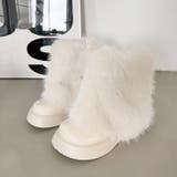 フェイクファー付きエナメルブーツ | LADY LIKE  | 詳細画像19 