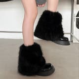 フェイクファー付きエナメルブーツ | LADY LIKE  | 詳細画像6 