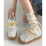 【春夏新作】靴ひも着せ替え配色スニーカー | LADY LIKE  | 詳細画像1 