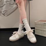 【春夏新作】バレーシューズ風ガーリースニーカー | LADY LIKE  | 詳細画像4 