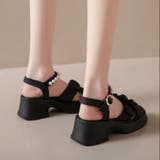 【春夏新作】パール付きストラップ厚底サンダル | LADY LIKE  | 詳細画像5 