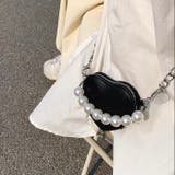 ブラック | ハートデザインミニショルダーボーチ | LADY LIKE 