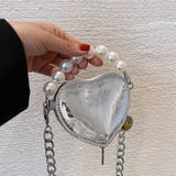 シルバー | ハートデザインミニショルダーボーチ | LADY LIKE 