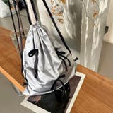 リボン付きサテン巾着ナップザック | LADY LIKE | 詳細画像10