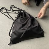 リボン付きサテン巾着ナップザック | LADY LIKE | 詳細画像15