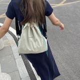 【春夏新作】ワンポイント入り巾着ナップサック | LADY LIKE | 詳細画像5