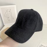 ブラック | モヘア調シンプルキャップ | LADY LIKE