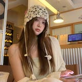 サイドストラップクロシェ編みニット帽 | LADY LIKE  | 詳細画像4 