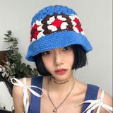 ブルー | 【春夏新作】カラフルバケットニット帽 | LADY LIKE