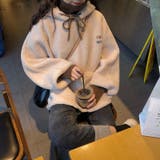 ベージュ | リラックスして快適に着られる!ボアプルオーバーパーカー 韓国ファッション 可愛い | Sibra