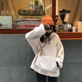 リラックスして快適に着られる!ボアプルオーバーパーカー 韓国ファッション 可愛い | Sibra | 詳細画像7