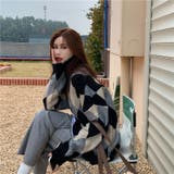 アーガイル柄ハイネックニット 韓国ファッション 韓国 | Sibra | 詳細画像9 