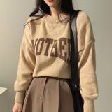 ボリューム感が可愛い。カラーニットプルオーバー 韓国ファッション 春服 | Sibra | 詳細画像8 