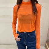 オレンジ | 一気にきれいめな雰囲気に。シアートップス 韓国ファッション 透け | Sibra