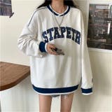 オーバーサイズ長袖ロゴTシャツ 韓国ファッション 長袖 | Sibra | 詳細画像4