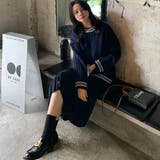 配色ニットプルオーバー 韓国ファッション 韓国 | Sibra | 詳細画像14