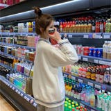 配色ニットプルオーバー 韓国ファッション 韓国 | Sibra | 詳細画像7