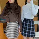 ハイネックニット 韓国ファッション ワンカラー | Sibra | 詳細画像18 