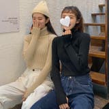 ハイネックニット 韓国ファッション ワンカラー | Sibra | 詳細画像1 