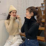 ハイネックニット 韓国ファッション ワンカラー | Sibra | 詳細画像23 